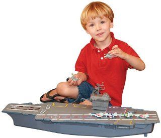 Mighty Mac   Electronic Giant 31" Aircraft Carrier with 6 Aircraft Toys & Games