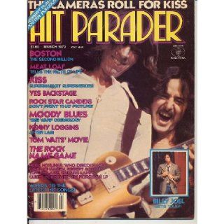 Hit Parader Magazine BOSTON Moody Blues ROBERT PLANT CENTERFOLD Billy Joel TOM WAITS Kiss YES Meat Loaf KENNY LOGINS March 1979 C (Hit Parader Magazine) Lisa Robinson Books