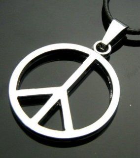 SALE OUT Limited STOCK 2014 model TF757  30mm Silvertone PEACE SIGN Metal Pendant Necklace Health & Personal Care