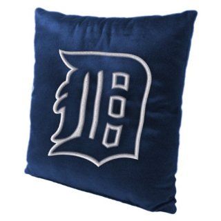 Detroit Tigers 16x16 Embroidered Plush Pillow with Applique   Sports Fan Throw Pillows