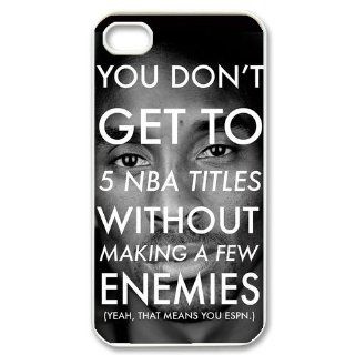 Custom Apple Iphone Case NBA Kobe Bryant Iphone 4/4s Cases Cover 1aa758 Cell Phones & Accessories
