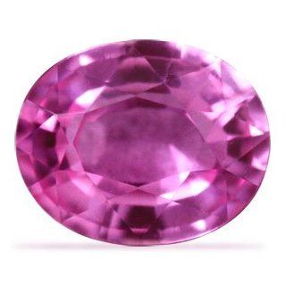 1.25 Carat Loose Pink Sapphire Oval Cut Jewelry