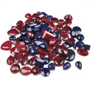 Natural Earth Mined 785.00 Ct+ Precious Ruby(Africa) & Sapphire(India) Mixed Shape Loose Gemstone Lot Jewelry