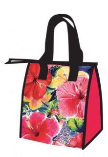 Hawaiian Medium Insulated Lunch Bag Hibiscus Impressions  Pet Bandanas 