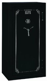 Stack On E 24 MB E S Elite 24 Gun Security Safe with Door Storage, Electronic Lock, Matte Black