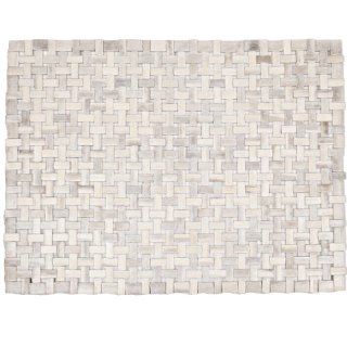 Entryways Douglas Exotic Wood Mat, 18 by 30 Inch, White  Area Rugs  Patio, Lawn & Garden