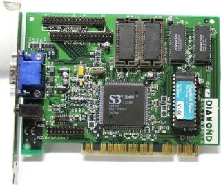 DIAMOND MULTIMEDIA   ST64 VIDEO 2001 PCI 1 + 3 S3 TRIO64V+ N1C3CF 86C765 Computers & Accessories