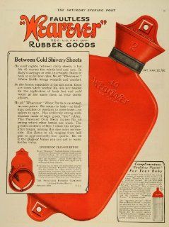 1921 Ad Wearever Water Bottle Faultless Rubber Company   Original Print Ad  