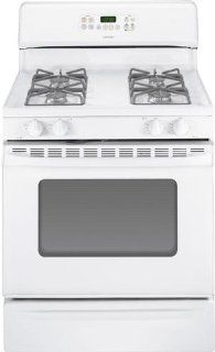Hotpoint RGB790DERWW 30" White Gas Sealed Burner Range Appliances