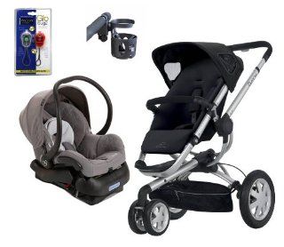 Quinny Buzz Travel System Buzz Xtra Stroller & Maxi Cosi Mico Infant Car Seat, Black   With Cup Holder & Mobile Uppsala  Baby
