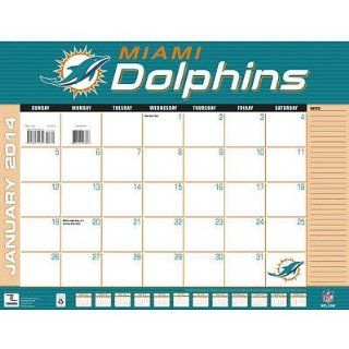 (17x22) Miami Dolphins   2014 Desk Calendar   Prints