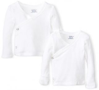 Gerber Unisex Baby Newborn 2 Pack Long Sleeve Side Snap Mitten Cuffs Shirt Clothing