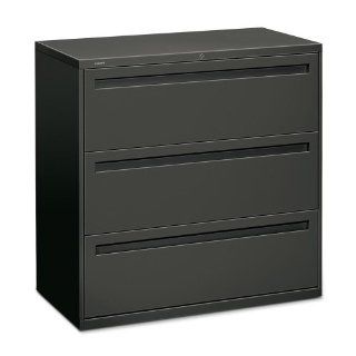 HON 793LS 700 Series 42 by 19 1/4 Inch 3 Drawer Lateral File, Charcoal   Lateral File Cabinets