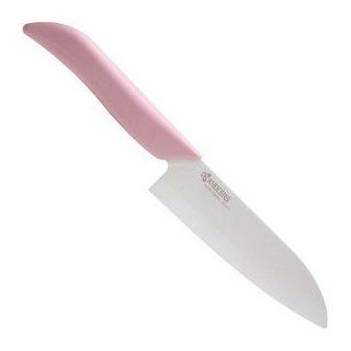 Kyocera Ceramic Santoku Knife Pink   5.5 Inch Kitchen & Dining