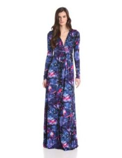 Rachel Pally Women's Long Sleeve Full Length Caftan Dress, Galaxy, Small