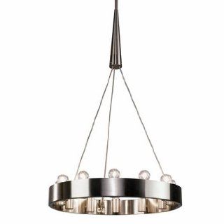 Robert Abbey B2090 Chandeliers with Shades, Brushed Nickel Finish    