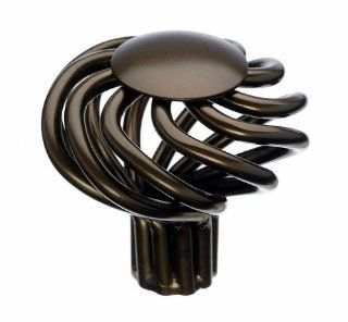 Top Knobs M776 Normandy Collection 1 1/2 Inch Oil Rubbed Bronze Round Twist Cabinet Birdcage Kn, Oil Rubbed Bronze    