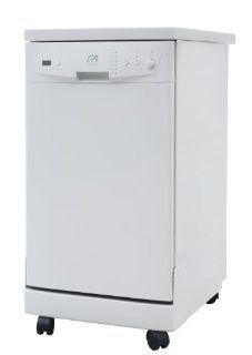 SPT 18 Inch Portable Dishwasher, White Kitchen & Dining