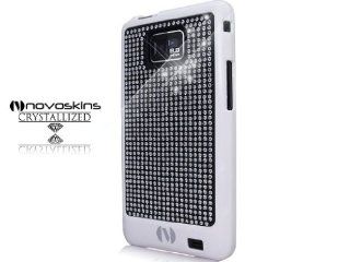 Samsung Galaxy S 2 II i9100 Novoskins Black Crystal Chic White Luxe Hard Case (International Model and AT&T SGH i777) SALE Cell Phones & Accessories