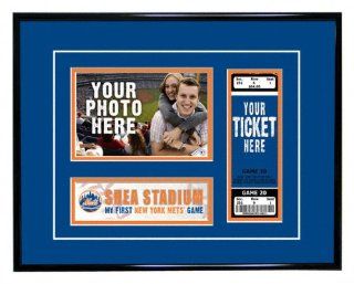 Thats My Ticket TFFGBBNYM New York Mets First Game Ticket Frame  Sports Related Display Cases  Sports & Outdoors