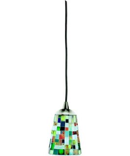 Kichler Art Glass Creations 1 Light Mini Pendant   10H in. Silver   Tiffany Ceiling Lighting