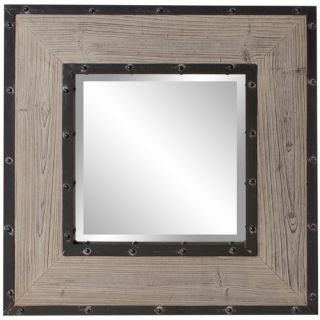 Chatham Square Industrial Mirror   24W x 24H in.   Wall Mirrors