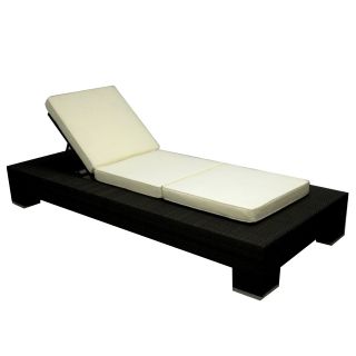 Source Outdoor King Collection All Weather Wicker Chaise Lounge   Wicker Chairs & Seating