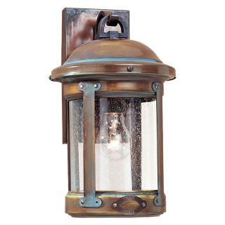Sea Gull H.S.S. Co Op Outdoor Wall Lantern   13.5H in. Aged Brass   Outdoor Wall Lights