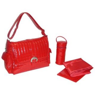 Kalencom Monique Diaper Bag   Red   Designer Diaper Bags
