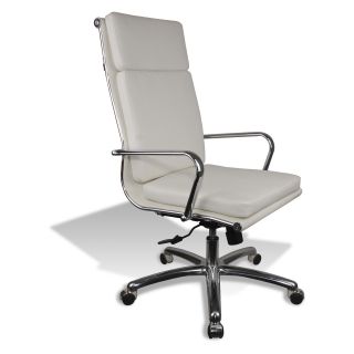 Jesper Cari High Back Chair   White   Modern Office Chairs