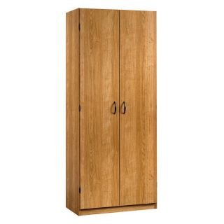 Sauder Beginnings Storage Cabinet   Highland Oak   29.6 in.   Pantry Cabinets