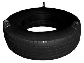 RTS Play Molded Polytire 30 in.   Black   Swings