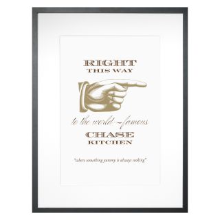 Pointing Right Personalized Framed Wall Decor   18W x 24H in.   Framed Wall Art
