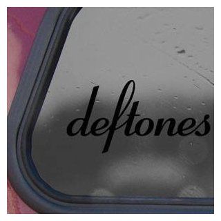 Deftones Black Sticker Decal Rock Band Wall Laptop Die cut Black Sticker Decal Automotive