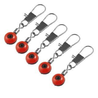 5 Pcs Red Black Line to Hook Fishing Crane Swivel Connectors  Fishing Swivels And Snaps  Sports & Outdoors