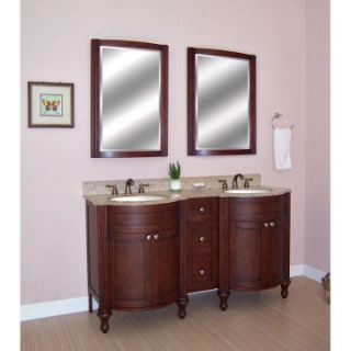 Empire Industries Doral Double Bathroom Vanity with Optional Mirrors   Double Sink Bathroom Vanities