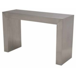Nuevo Reese Stainless Steel Console Table   Silver   Living Room