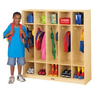 Jonti Craft Coat Locker   5 Sections   Daycare Storage