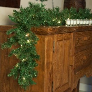 Classic Deluxe 9 ft. Pre lit Garland   Swags & Garland