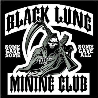 3   Black Lung Mining Club Hard Hat Stickers Designed by Earl Ferguson "Sons of Coal" H556 Automotive