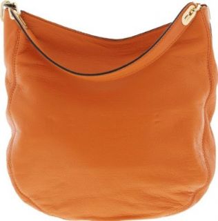 Michael Kors Women's Fulton Medium Chain Hobo Shoulder   Tangerine   30F2TFTH6L 807 Top Handle Handbags Shoes