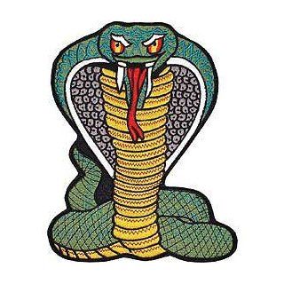 Novelty Embroidered Iron on Patch   Animal Character Collection   Large King Cobra Applique Clothing