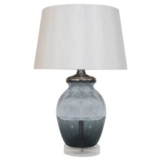 HGTV HOME Overexposed Smoked & Frosted Glass Table Lamp   Table Lamps
