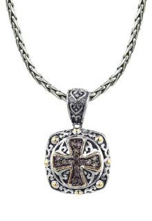 Effy Jewlery Balissima Cognac Diamond Maltese Cross Pendant, .45 TCW Jewelry
