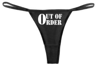 Out Of Order  High Quality Sexy Thong Underwear (Black Color) MEDIUM SIZE 