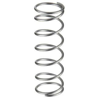 Compression Spring, 316 Stainless Steel, Inch, 0.48" OD, 0.038" Wire Size, 0.785" Compressed Length, 1.5" Free Length, 3.57 lbs Load Capacity, 5 lbs/in Spring Rate (Pack of 10)