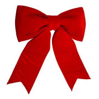 Vickerman 3 ft. Red Velvet Bow UV Resistant   Christmas Wreaths
