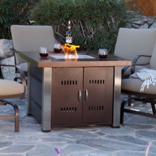 AZ Heater Propane Antique Bronze and Stainless Steel Fire Pit   Fire Pits