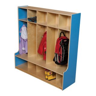 Wood Designs 5 Section Seat Locker   Toy Storage