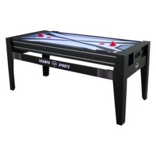 Triumph Sports 6 ft. 4 in 1 Rotating Game Table   Air Hockey Tables